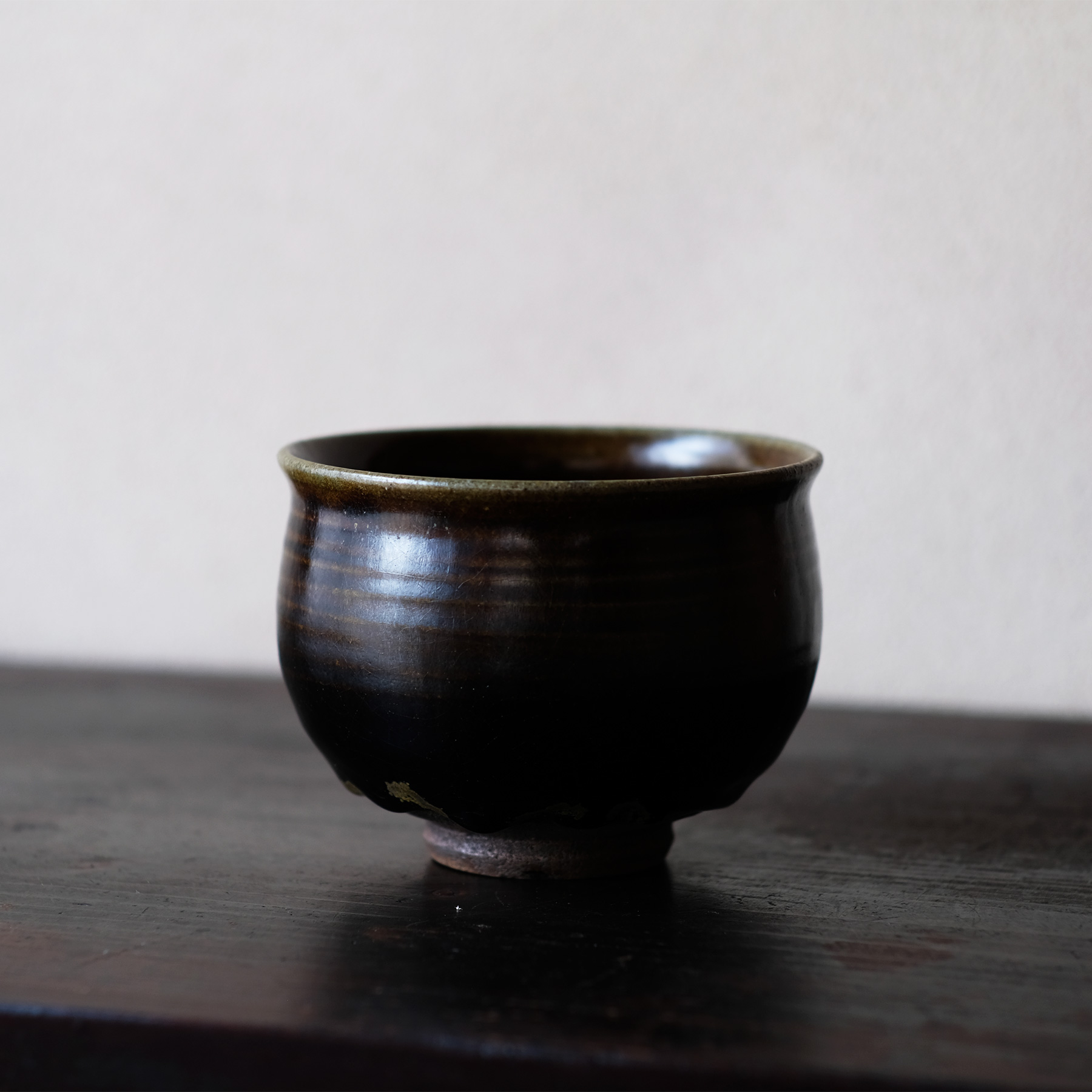 古薩摩 竪野系 黒釉茶碗 | 骨董と詩学 Antique & Poetics | 蛇韻律