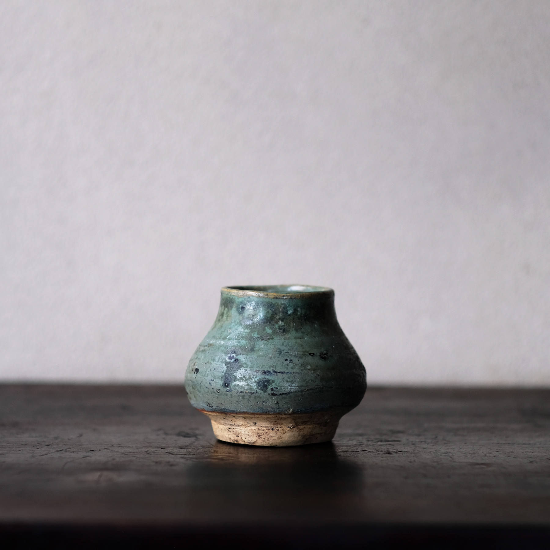 超歓迎 ミャンマー緑釉鹿貼壺 １５世紀 焼き物 ビルマ 東南アジア 釉薬