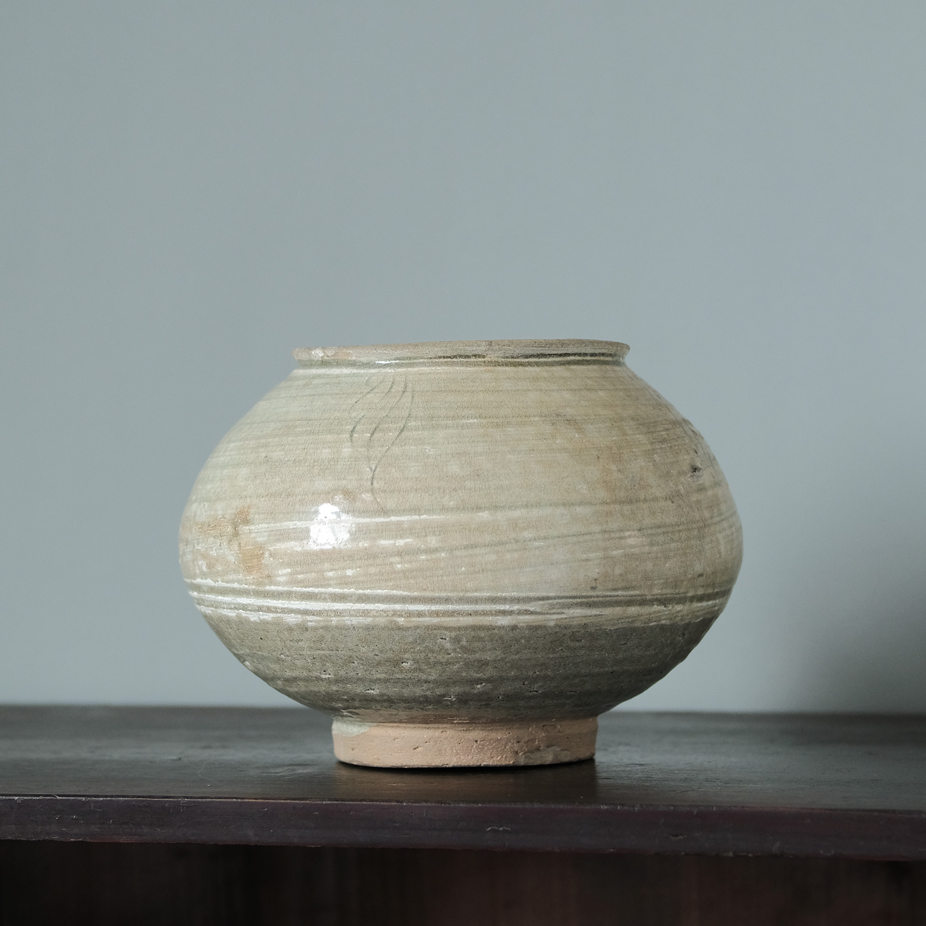 李氏朝鮮 羽衣手刷毛目壷 | 骨董と詩学 Antique & Poetics | 蛇韻律